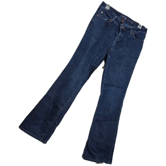 Apt 9 Dark Wash Denim Blue Jeans Bootcut Mid Rise Women's Size 6 - Picture 2 of 8